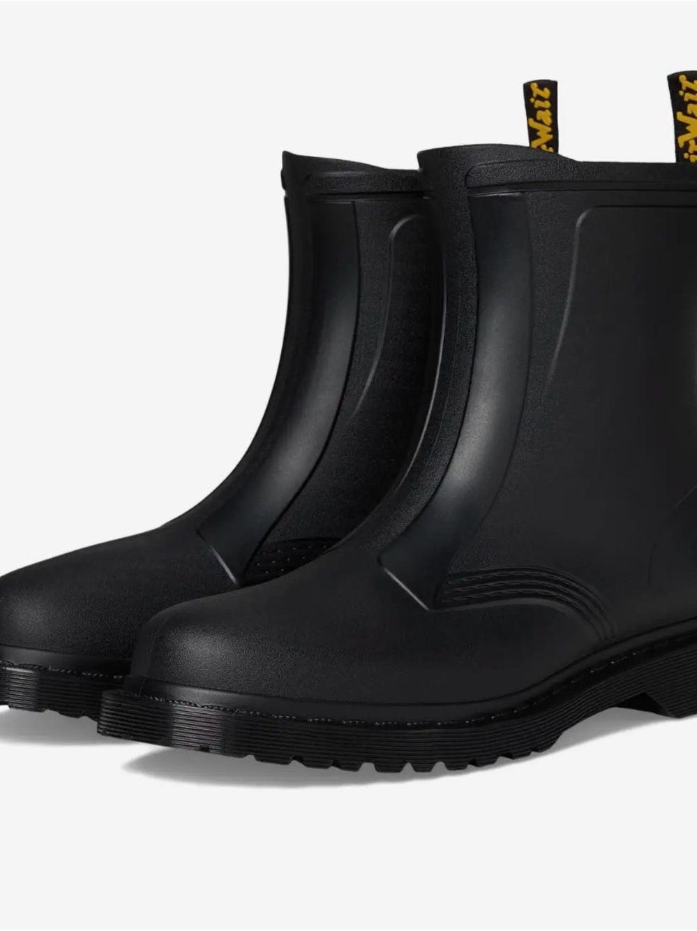 Dr. Martens Black Waterproof 1460 Rain Boots size 5 but all reviews say run big